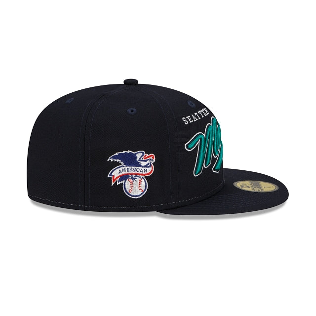 New Era Seattle Mariners Split Front 59fifty Fitted Hat