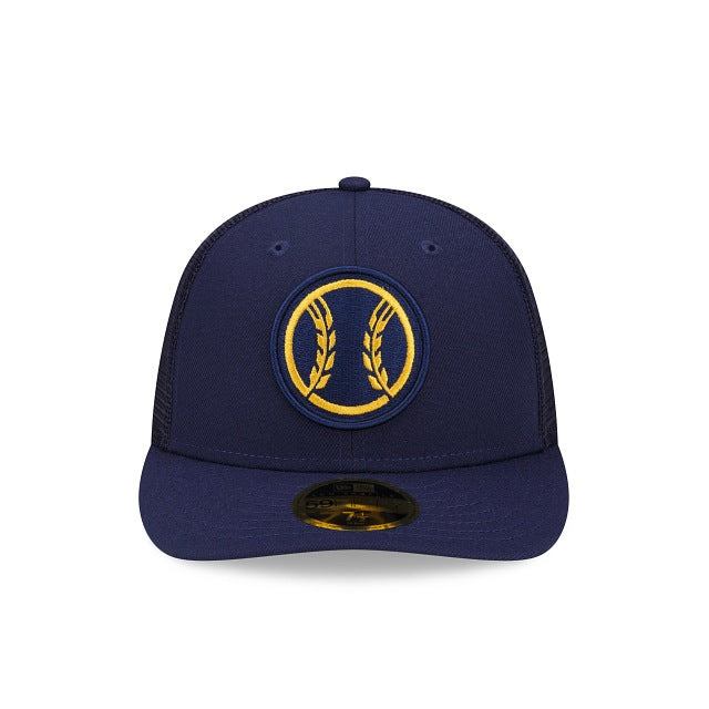 New Era Milwaukee Brewers 2023 Batting Practice Low Profile 59FIFTY Fitted Hat