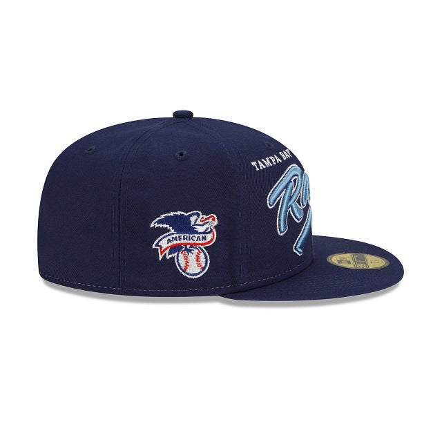 New Era Tampa Bay Rays Split Front 59fifty Fitted Hat