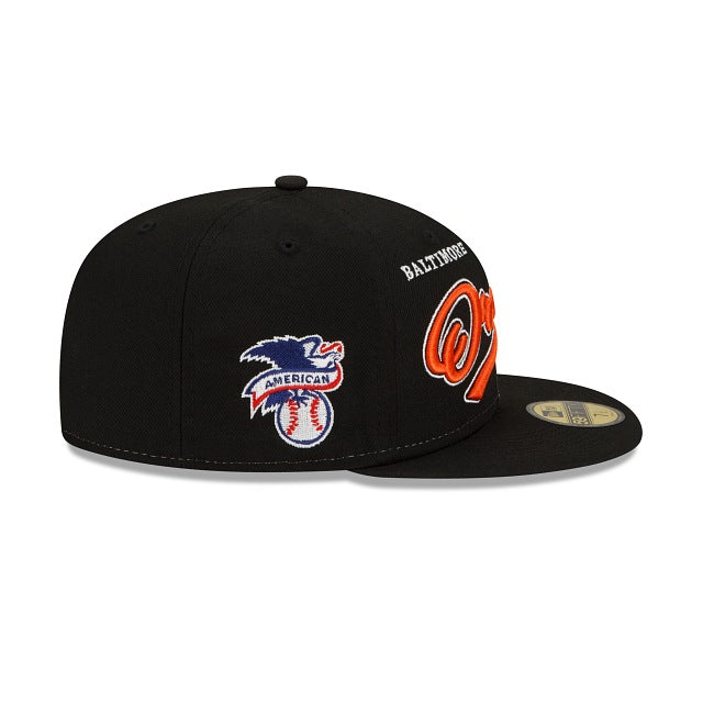 New Era Baltimore Orioles Split Front 59fifty Fitted Hat